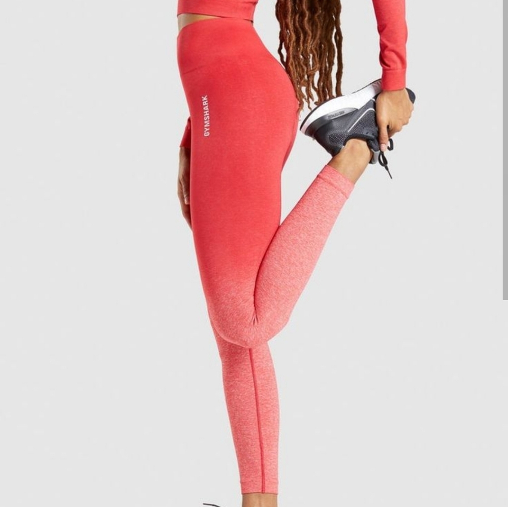 Gymshark Adapt Ombre Seamless - Red Marl, size XS - Picture 2 of 5